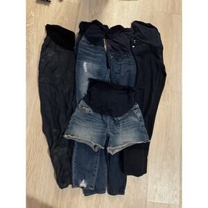 4 pair Maternity Jeans S + shorts bundle